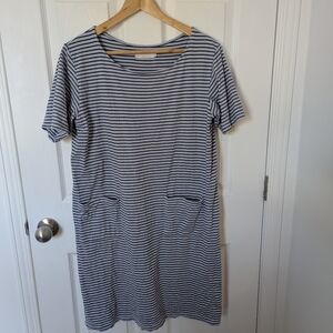 Striped Organic Cotton Dress, Medium